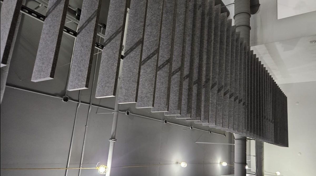 Acoustic wall panel installed by FM Decoration Corp. in Miami